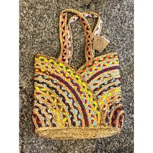 NEW Matr Boomie Fair Trade Repurposed Sari Carry-all Bag Tote Heavy Duty